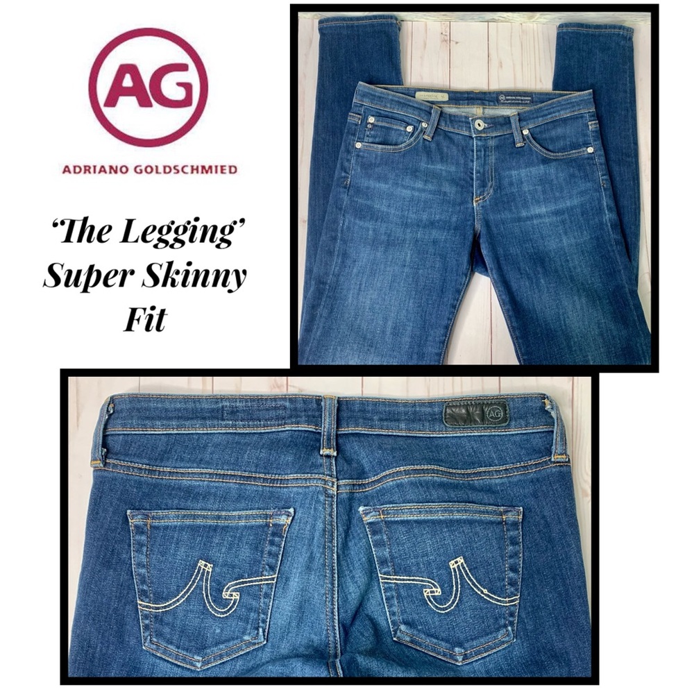 AG Adriano Goldschmied ‘The Super Skinny’ Jeans, Size 29